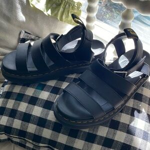 Dr. Martens Black Strappy Sandals